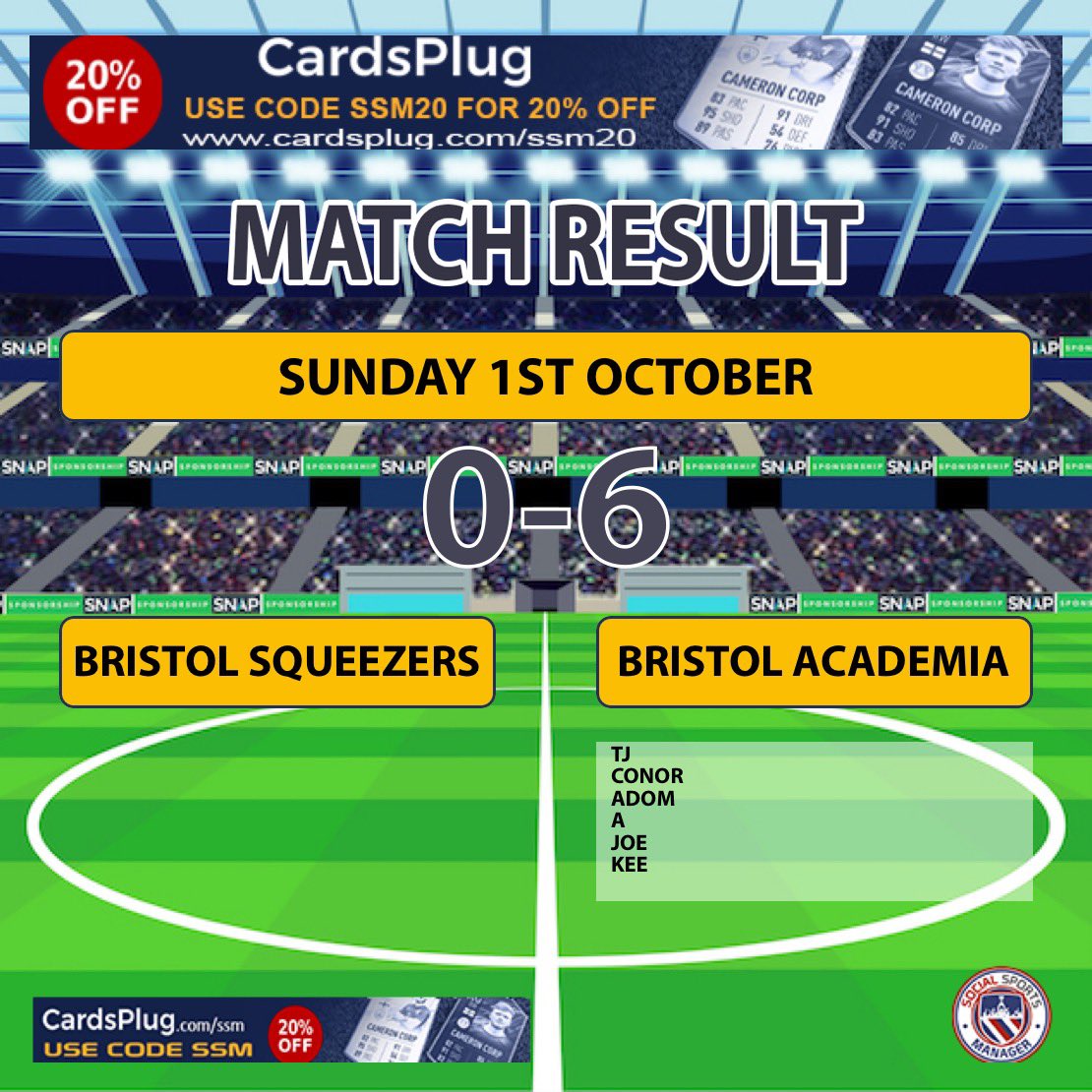 bristolacademia's tweet photo. The defence of the Beaufort cup started in dominant fashion. Goals from @Yxngwolf1 ⚽️1, @HartleyConor ⚽️1, @Adom_PH ⚽️1, A ⚽️1, our goalkeeper @JosephPurnellYe ⚽️1 and @Kulturemix2 ⚽️1 rounds off the rout and sees us through to the next round. 

#BristolAcademia #UTA https://t.co/5ojh8G4Jg9