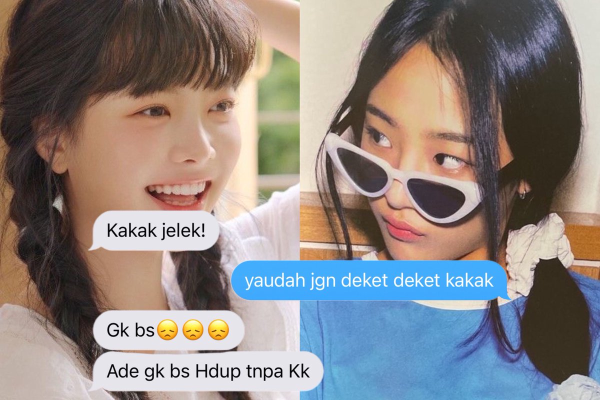 fictionofna's tweet photo. #nendralinfams; adek sayang kakak!

eunchae x minji few tweets au
from #ssmcuniverse https://t.co/4vJ6LPbCjv