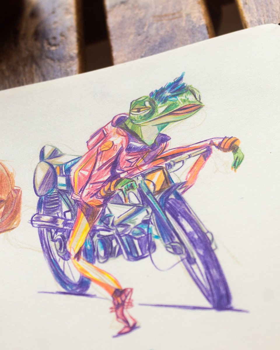the_nayled's tweet photo. Encore des grenouilles !? Bah oui tu vas faire quoi ? Aller hop ptite photo du carnet
#illustration #characterdesign #landscape #coloredpencil #artwork #traditionnalart
#frog #photography #MadeWithFaberCastell https://t.co/dk7D6EDizc