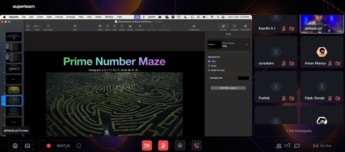 AvirneniKeerthi's tweet image. With Abhisek as our knowledgeable co-host, we're well-equipped to tackle the upcoming hackathon, armed with the Nakamoto coefficient and the incredible transaction speeds of Solana (0.4sec). 
#BlockchainMastery @SuperteamDAO