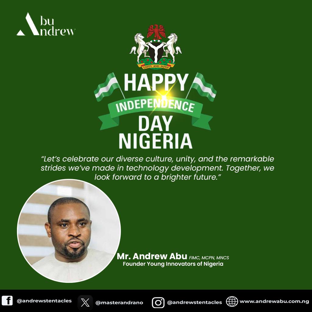 masterandrano's tweet image. As we celebrate the #TechRepublic at 63, I celebrate all of you the heroes 
 of the new Nigeria, we are grinding everyday in the tech ecosystem as ambassadors of the digital economy,I salute your courage and I pray we all succeed  @bosuntijani
@kola_aina
@folasanwo 
@oluwadaser