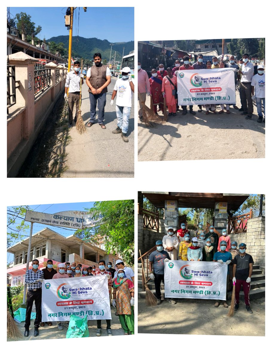 McorpMandi's tweet photo. Today a swachhata abhiyan compaign begin in 15 No of wards
Municipal Corporation Mandi
#IndianSwachhataLeague2 
#YouthVsGarbage 
#GarbageFreeIndia https://t.co/tEiGGB9IPJ