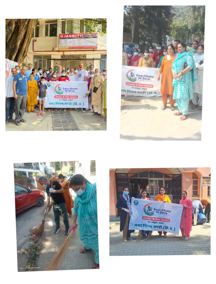McorpMandi's tweet photo. Today a swachhata abhiyan compaign begin in 15 No of wards
Municipal Corporation Mandi
#IndianSwachhataLeague2 
#YouthVsGarbage 
#GarbageFreeIndia https://t.co/tEiGGB9IPJ