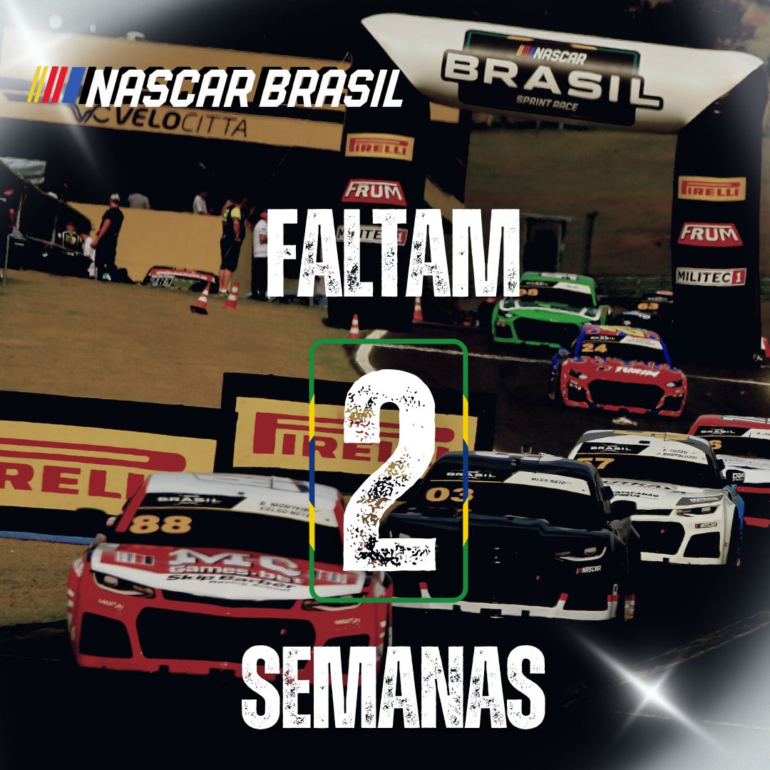 Em duas semanas vamos acelerar em terras gaúchas!🙌✨️🇧🇷🏁

#taruma #NASCARBrasil #sprintrace #NASCAR #NASCAR75