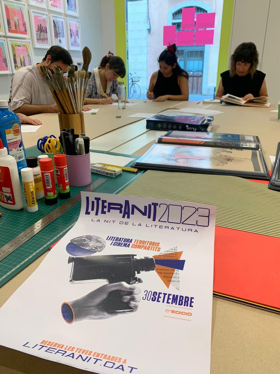 InstitucioMoll's tweet photo. Literanit, ahir, Barcelona: Ruta Cultruta, Taller Fosforito i Espai Mallorca https://t.co/nMSncxnS05