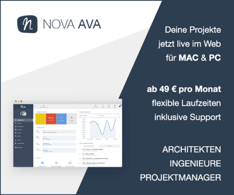 avanova_de's tweet photo. #NOVAAVA – das webbasierte Ausschreibungsprogramm. Software as a Service #SaaS für Baukostenmanagement &amp; #BIM5D.
Jetzt kostenlos testen!
https://t.co/XjO3mb0aOm https://t.co/PA7FPgCStI