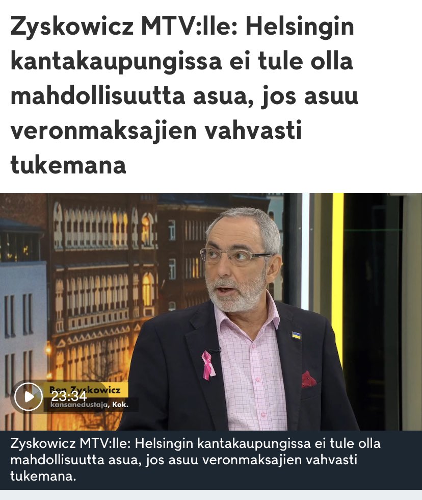 Väsyneillä aivoilla ymmärsin tämän niin, että yhdenkään valtiotason poliitikon ei tulisi saada asua Helsingin kantakaupungissa.

Benkku asuu itse lähiössä Lassilassa eli ainakin elää kuten opettaa 🤠