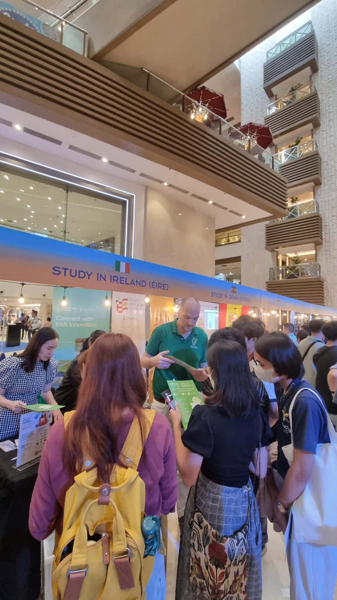 IrlEmbManila's tweet photo. Day 2 of EHEF 2023 – thank you to everyone who stopped by our booth to explore the incredible opportunities studying in Ireland can bring! 🇮🇪 

You can still join us online tomorrow for the virtual fair. Sign up for FREE at https://t.co/n37HCu6lhb and discover the #MakingOfYou https://t.co/myJm7COcnt