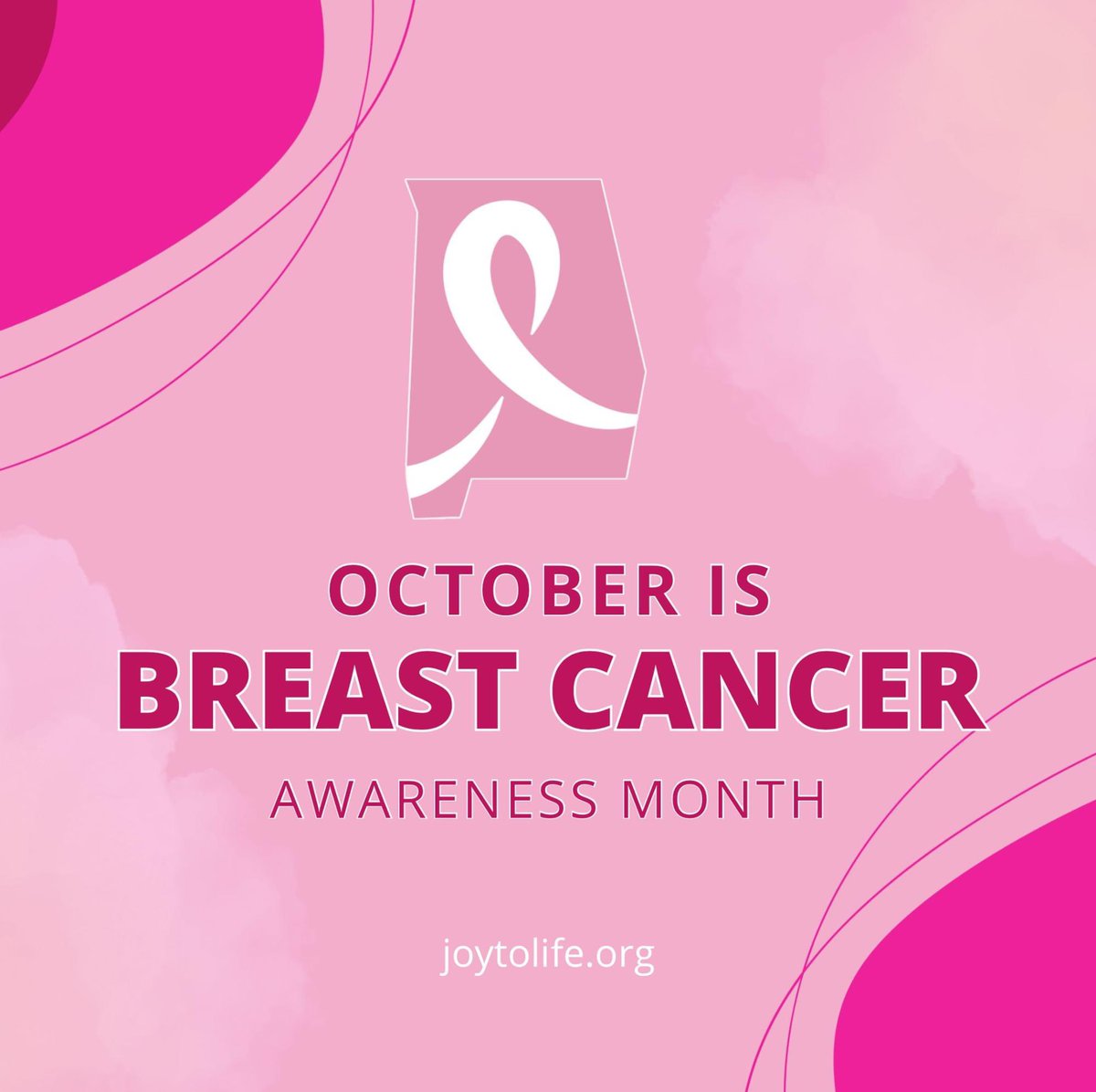 October is Breast Cancer Awareness Month! Visit the Joy to Life website (joytolife.org) to find out more about breast health as well as download some free breast health resources (including how to perform a proper breast self exam). Early detection saves lives!