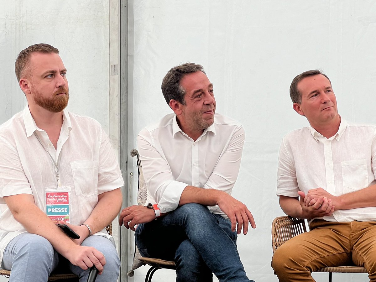 PartiRadicalG's tweet photo. Guillaume Lacroix présent à Bram aujourd’hui pour débattre sur « des idées pour changer la vie » avec @IanBrossat @NicolasMayerNMR @jluc_laurent @FabriceFenoy 

@LeoPurguette 
— @OccEnCommun @CaroleDelga @Lacroix_PRG https://t.co/iIs8OTNf1n
