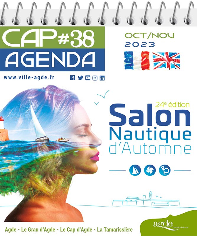 AgdeOfficiel's tweet photo. Retrouvez le #CapAgenda octobre &amp; novembre 2023 en téléchargement ici> https://t.co/CAzXOMRNXg
Disponible à @CapAgdeTourisme &amp; chez les commerçants
Restez Informés #Agenda #RDV #Concerts #animations #SaisonCulturelle #EXPO #Agde #CapdAgde #CapdAgdeMediterranee #Herault #Occitanie https://t.co/uzDtBJuBKm