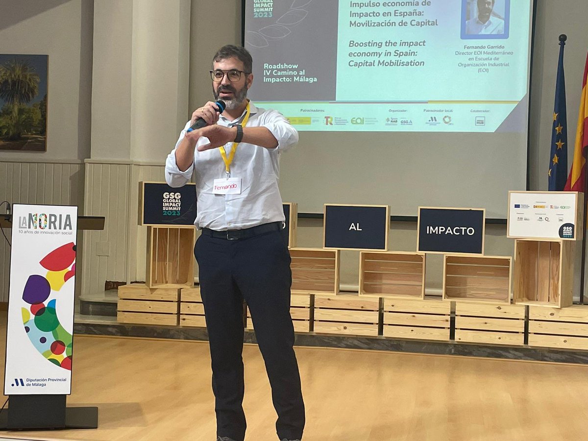 Fernando Garrido <a href="/TranviasyTrenes/">Fernando Garrido Ferradanes</a> “Desde <a href="/eoi/">EOI</a> estamos apoyando ambiciosas iniciativas que buscan ayudar al ecosistema emprendedor, como #Thebreak, junto a <a href="/ImpactHubMAD/">Impact Hub Madrid</a>, un proyecto de emprendimiento femenino que apoya a mujeres de toda España” #GSGSummit #CaminoalImpacto