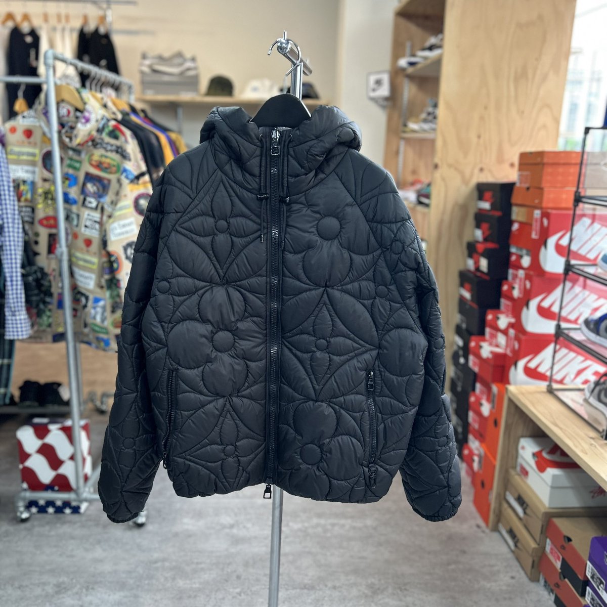 lv reversible monogram puffer jacket