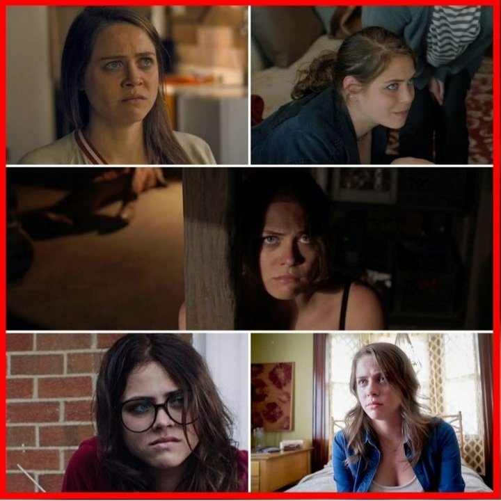 HorrorClubBlog's tweet photo. #spotlight: Olivia Luccardi (@luchardii) in horror! L-R:  Candyland; Soft and Quiet; Ferel; It Follows; Channel Zero.

#film #films #filmblog #movie #movies #actor #actress #blog #indiefilm #horrorfilm #acting #horrormovies #FilmTwitter https://t.co/yGxBCtbzNg