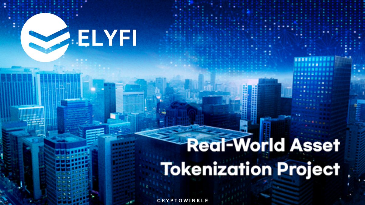 CryptoWinkle's tweet photo. Meet the Real-World Assets with @ELYSIA_HQ π
ELYFI is pioneering DeFi by uniting traditional finance & blockchain solutions. Revolutionizing #DeFi by connecting it with real-world assets, offering diverse investment opportunities, stability, & profitability.π’π°
#RWA #EL #ELFI https://t.co/aUBmbQspjo