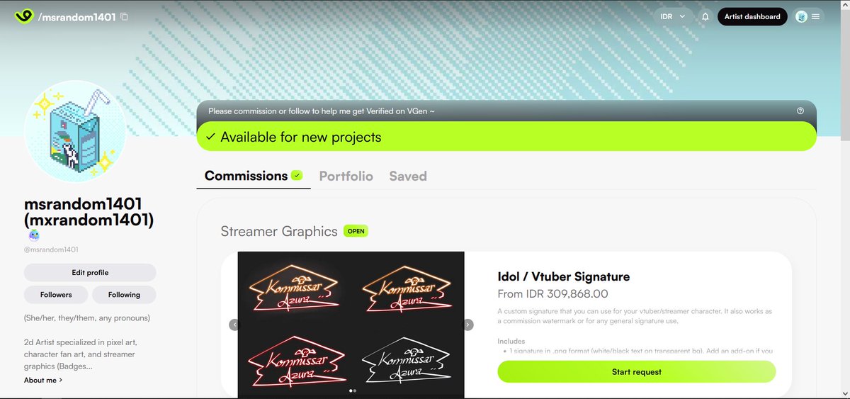 MsRandom1401 @ COMMISSION OPEN ON VGEN! tweet media