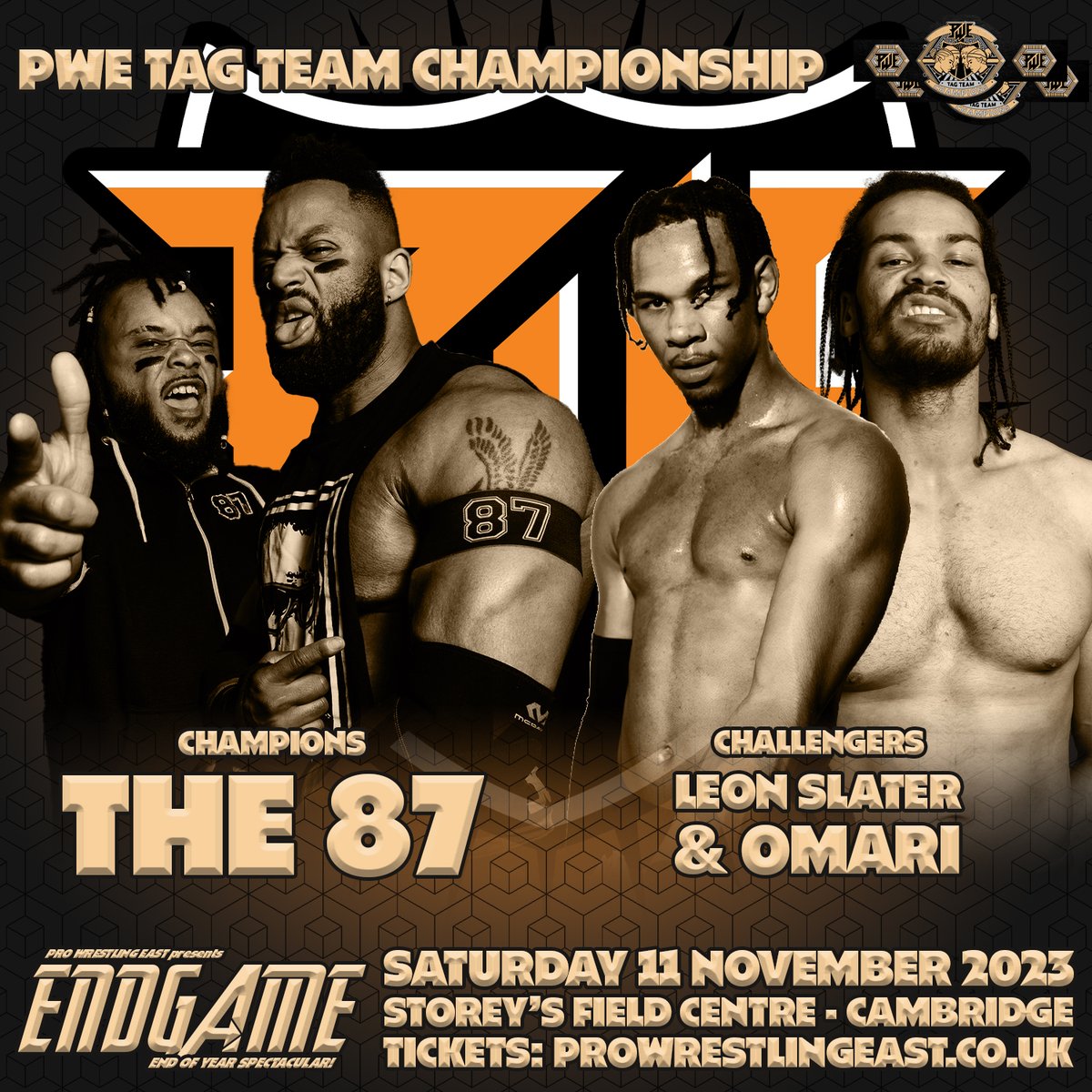EARLY BIRD TICKETS FOR #ENDGAME! As it's coming a mere six weeks after #Jackpot, for JUST THIS WEEK tickets are £15 instead of £18. real-records.co.uk/east/product/e… @RoyJohnsonYeah & @A_Roth7 defend their newly won PWE Tag Team titles against the debuting @OmariM4x2 and @LEONSLATER_!