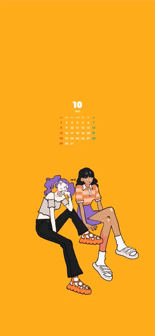 10月のカレンダー