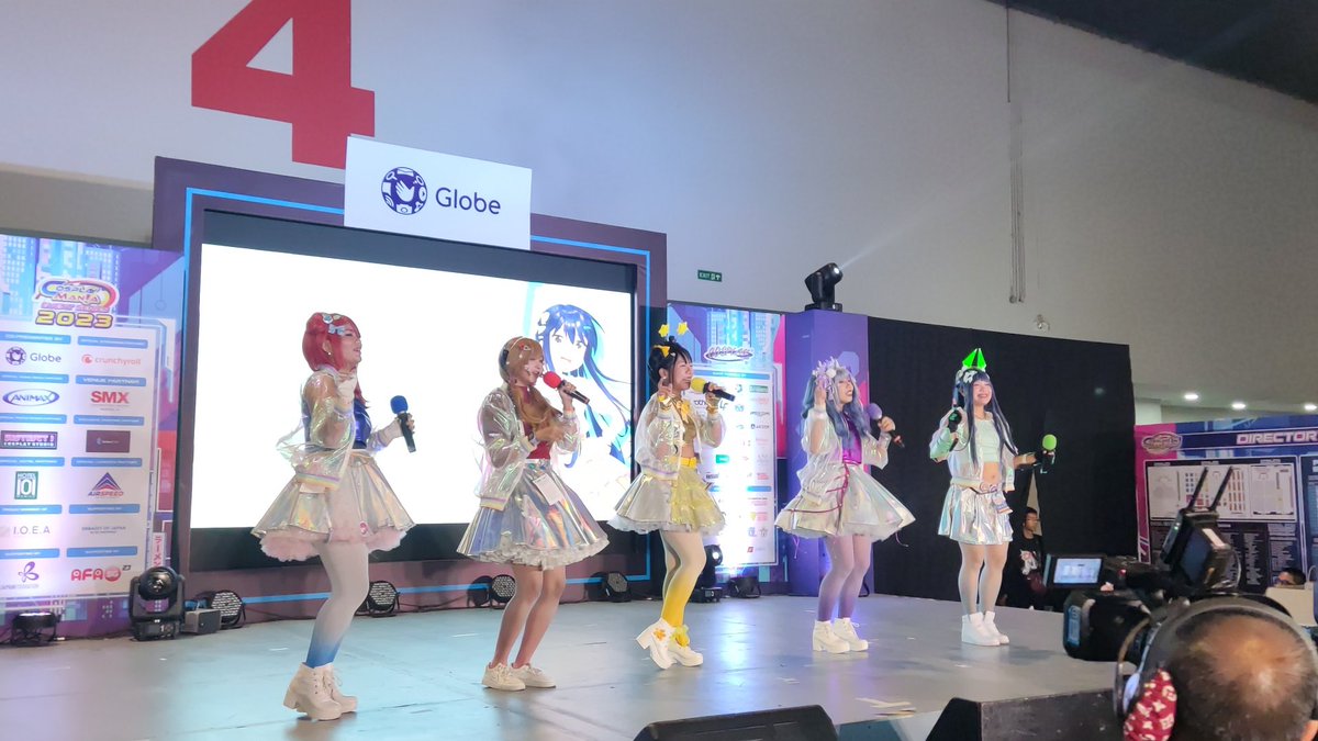animePHproject's tweet photo. LOOK: Cosplay idol group @AIDreamin debut their original song "Reach The Stars" at the Cosplay Mania 2023 EX-Stage.

#CosplayMania2023 https://t.co/pAhQtKlkkS