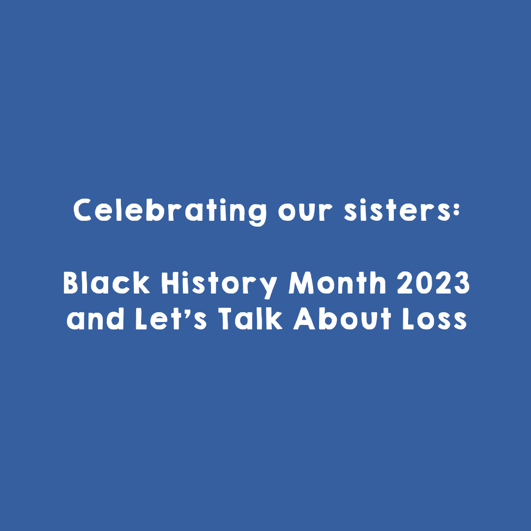 talkaboutloss's tweet photo. October marks Black History Month, and the theme this year is ‘Celebrating our Sisters’, with a focus on celebrating black women. Over on our Instagram we will be passing the mic to four brilliant black women in the grief space, sharing resources, book recommendations and more! https://t.co/kOrqx1wZ0v