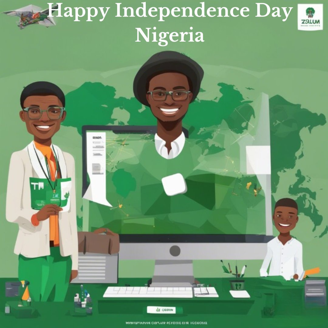 kennethzolum2's tweet image. Happy 63rd Independence Day, Nigeria! 🇳🇬✨ Let&apos;s embrace digital transformation, empower businesses, and shape a brighter future. Wishing you all a day @zolumtech filled with pride, unity, and endless possibilities. 🎉🎇 #NigeriaAt63 #IndependenceDay #ZolumTech