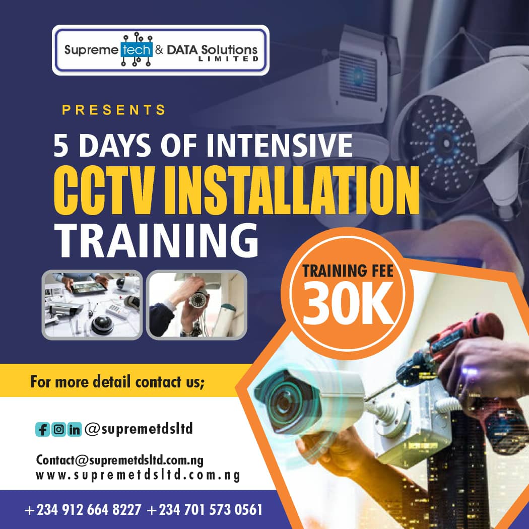 nobsmall's tweet image. for 5 Days Intensive CCTV training kindly contact @supremetdsltd. #CCTV  #Nigeria #NigeriaIndependence  #NigeriaAt63   #ict  #supremetech