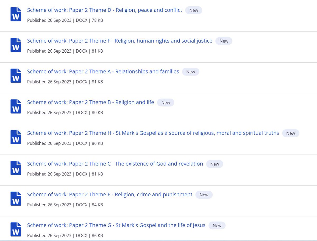 AQA GCSE Religious Studies people #TeamRE

A few new things on the AQA site:

* New schemes for Themes aqa.org.uk/subjects/relig…
* New exam answers &amp; commentaries aqa.org.uk/subjects/relig…
