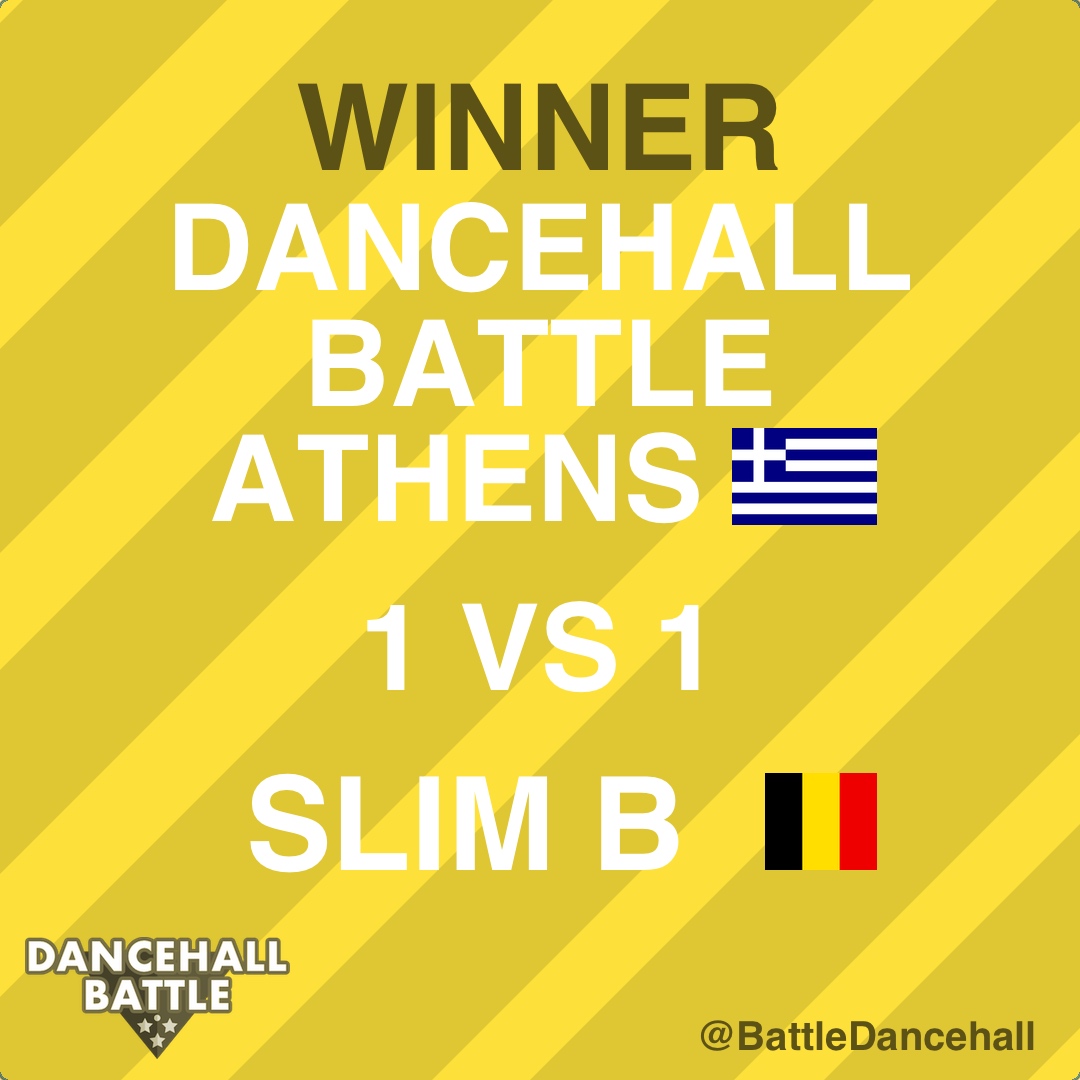 🏆 <a href="/thisisslimb/">Slim B | Dancehall dancer</a> 🇧🇪 won the 1 vs 1 at Dancehall Battle Athens, Greece 🇬🇷 last weekend 🔥 #dancehallbattle dancehallbattle.org/event/battlegr…