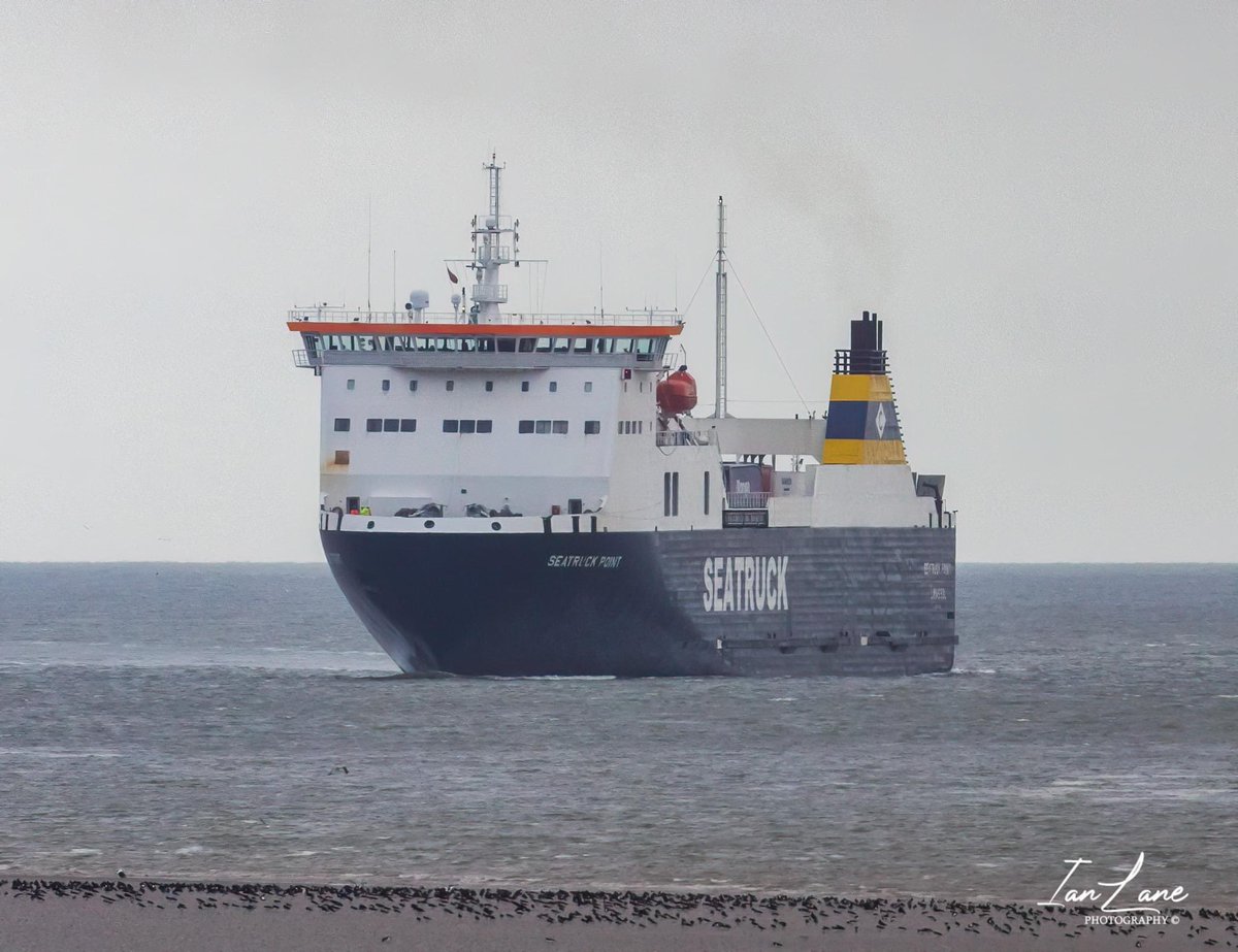 Seatruck Point arriving at Heysham Port from Warrenpoint 1st October 2023

Photo: <a href="/IanLane23963336/">Ian Lane</a>