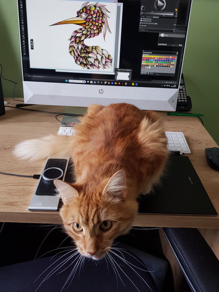 rtpiper's tweet image. Having a few issues with my graphics tablet this morning.