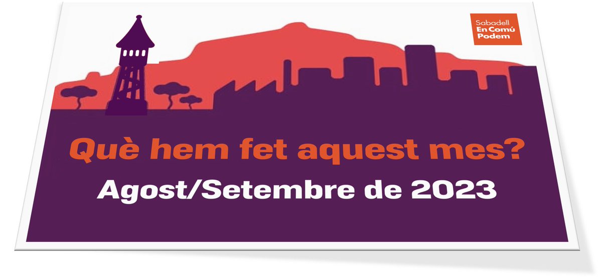SBDencomupodem's tweet photo. Aquí teniu un resum de la feina feta des de Sabadell En Comú Podem durant el mes de setembre 👇🏽👇🏽

https://t.co/iqeLB1nfnp https://t.co/mzoqcTzu7B
