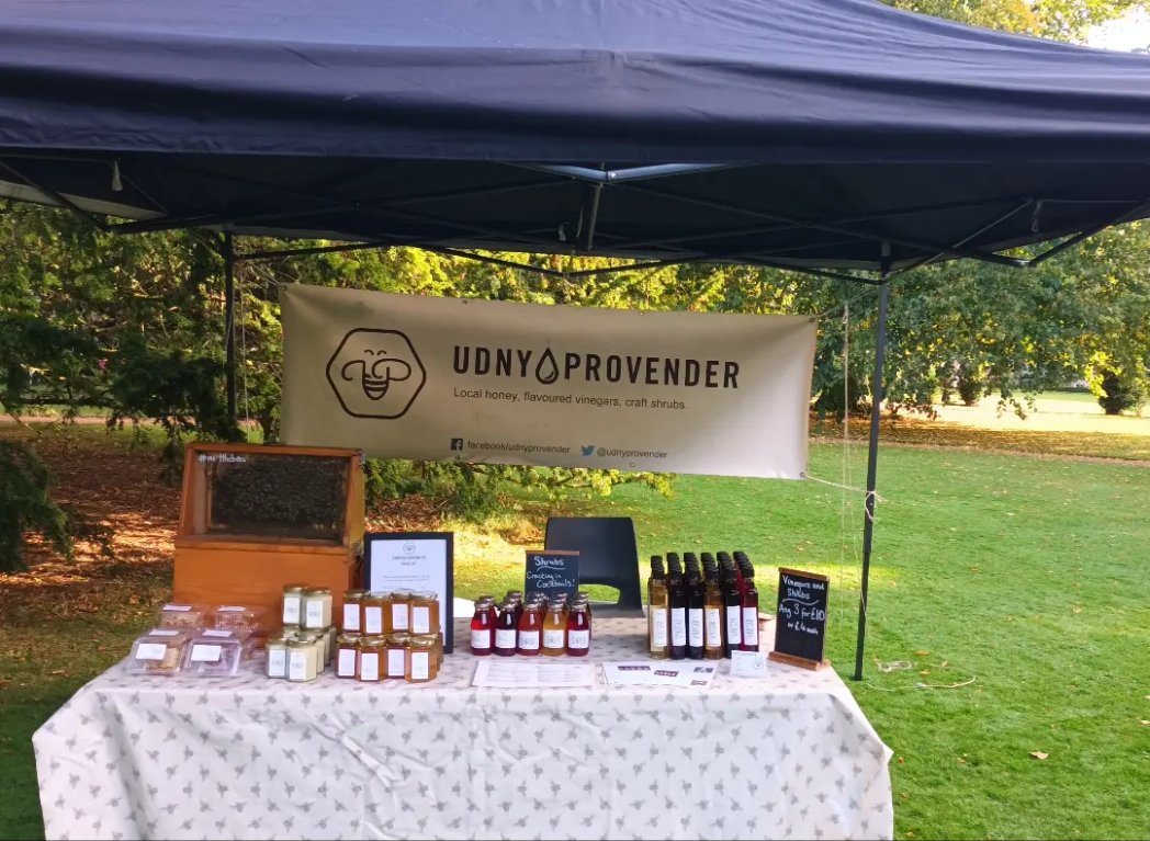 What a beautiful setting! All set up at <a href="/elloncastlegard/">Ellon Castle Garden</a> for the Apple Sunday event.  We are here until 3pm. See you soon!