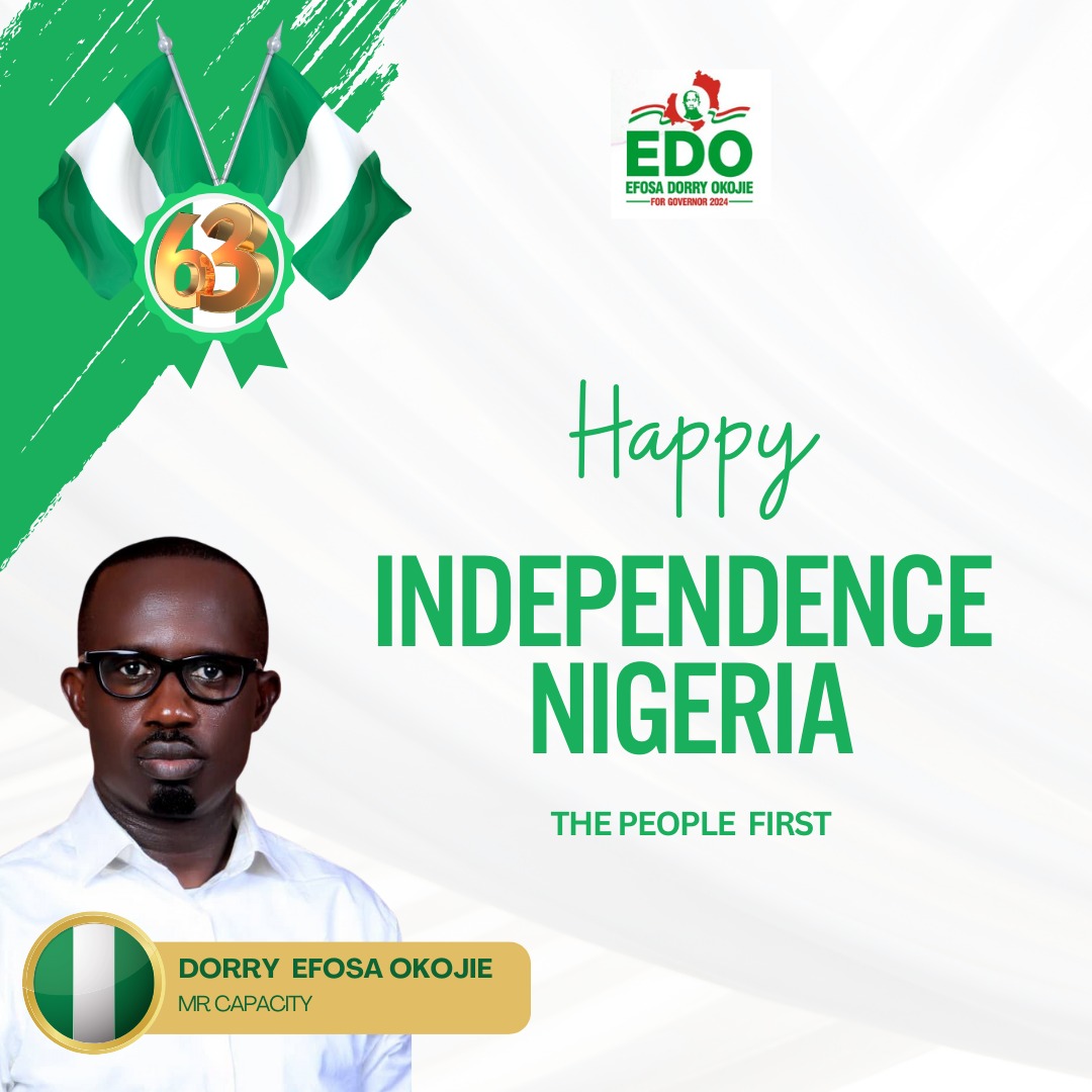 Dorryokojie's tweet photo. I believe in Nigeria, I believe in with the right leaders Nigeria will be greater...
Happy Independence
#Edo4Edo
#Youth4Youth
#EDO2024
#MRCAPACITY
#DO2024 https://t.co/sT4SoARZJp