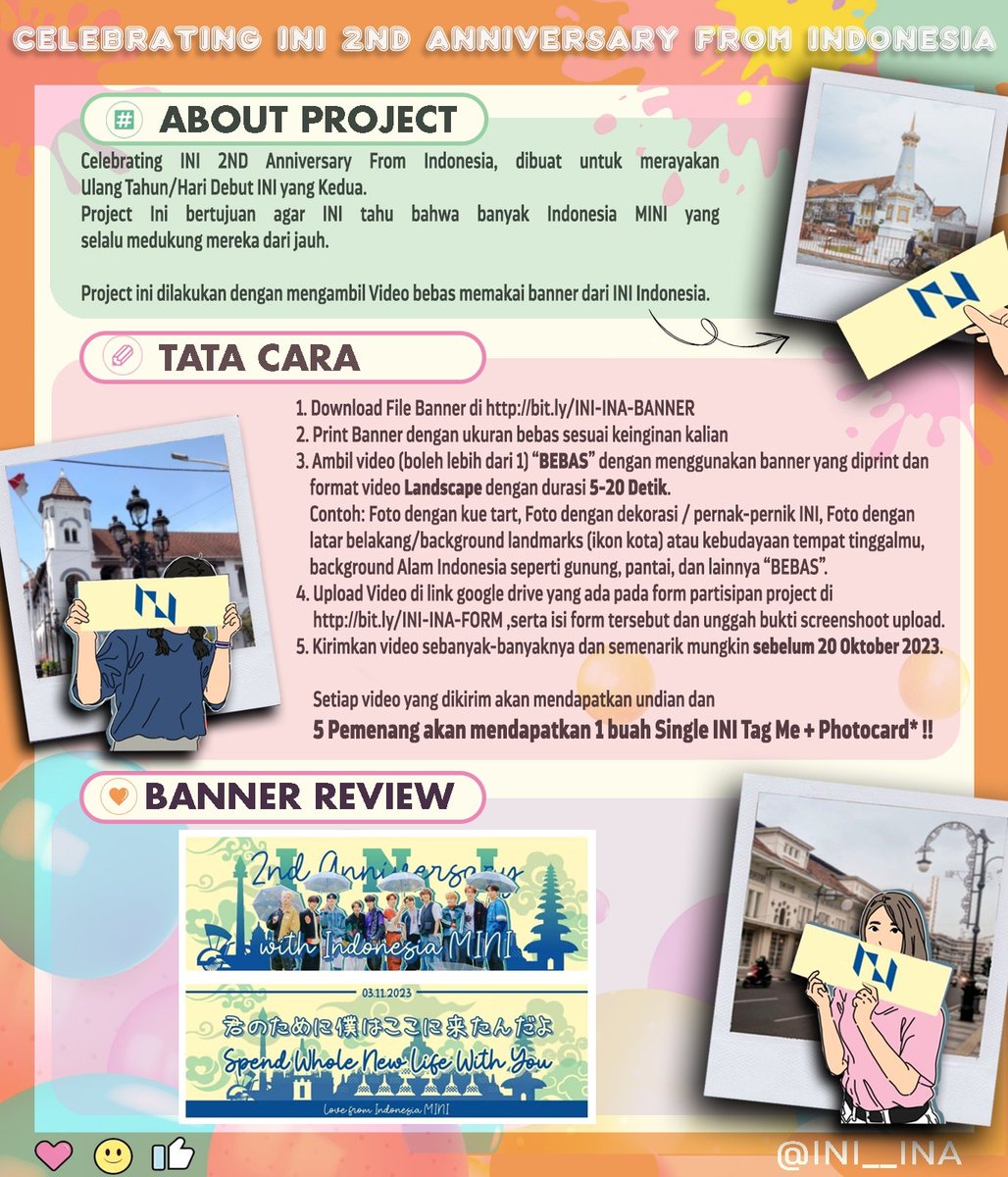 INI__INA's tweet photo. [📢] 𝗜𝗡𝗜 𝗜𝗻𝗱𝗼𝗻𝗲𝘀𝗶𝗮 𝗙𝗮𝗻𝗯𝗮𝘀𝗲 𝟭𝘀𝘁 𝗣𝗿𝗼𝗷𝗲𝗰𝘁!!

         '𝘾𝙚𝙡𝙚𝙗𝙧𝙖𝙩𝙞𝙣𝙜 𝙄𝙉𝙄 2𝙣𝙙 𝘼𝙣𝙣𝙞𝙫𝙚𝙧𝙨𝙖𝙧𝙮' 
                          '𝙁𝙧𝙤𝙢 𝙄𝙣𝙙𝙤𝙣𝙚𝙨𝙞𝙖'

                  ⏰ 3 November 2023 ⏰

                #INI #Happy_2ndAnniv_INI https://t.co/VHHQeebOjR