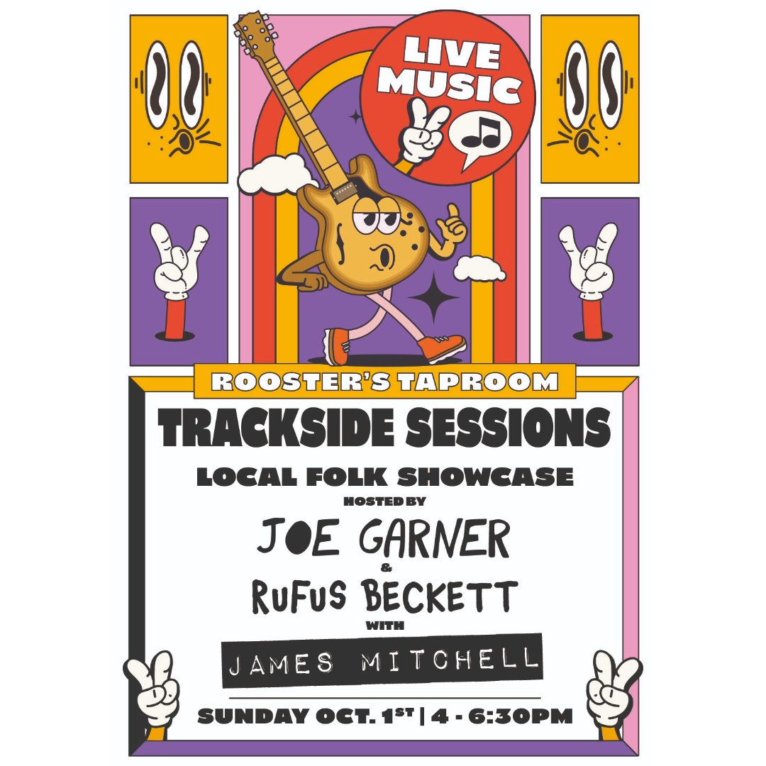 🎶 Join us at 4pm for Trackside Sessions: Local Folk Showcase 🪕

Featuring Joe Garner, Rufus Beckett &amp; James Mitchell for an afternoon of fantastic music! 👍

It's free entry, with delicious eats by <a href="/WagyuLookinAt/">WagyuLookinAt?</a> &amp;, of course, a great selection of <a href="/RoostersBrewCo/">Rooster's Brewing Co</a> beers 🍻