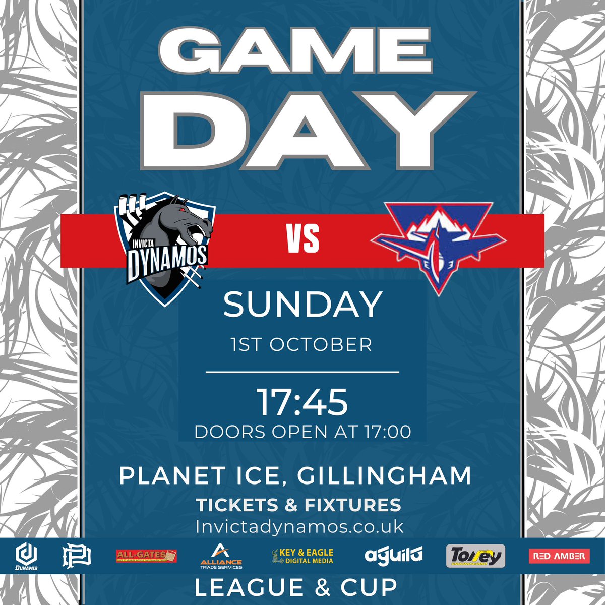 InvictaDynamos's tweet photo. #WeAreDynamos #LetsGoMos
🆚Slough Jets
📅Sun 1st Oct
🚪Open at 5pm
🕐Faceoff at 5.45pm
📍Planet Ice Gillingham ME8 0PU
🚗Parking £2 from 4pm - midnight
🎟 ON THE DOOR or ONLINE HERE - https://t.co/sl4EBBQKel https://t.co/TQk031F7Qy