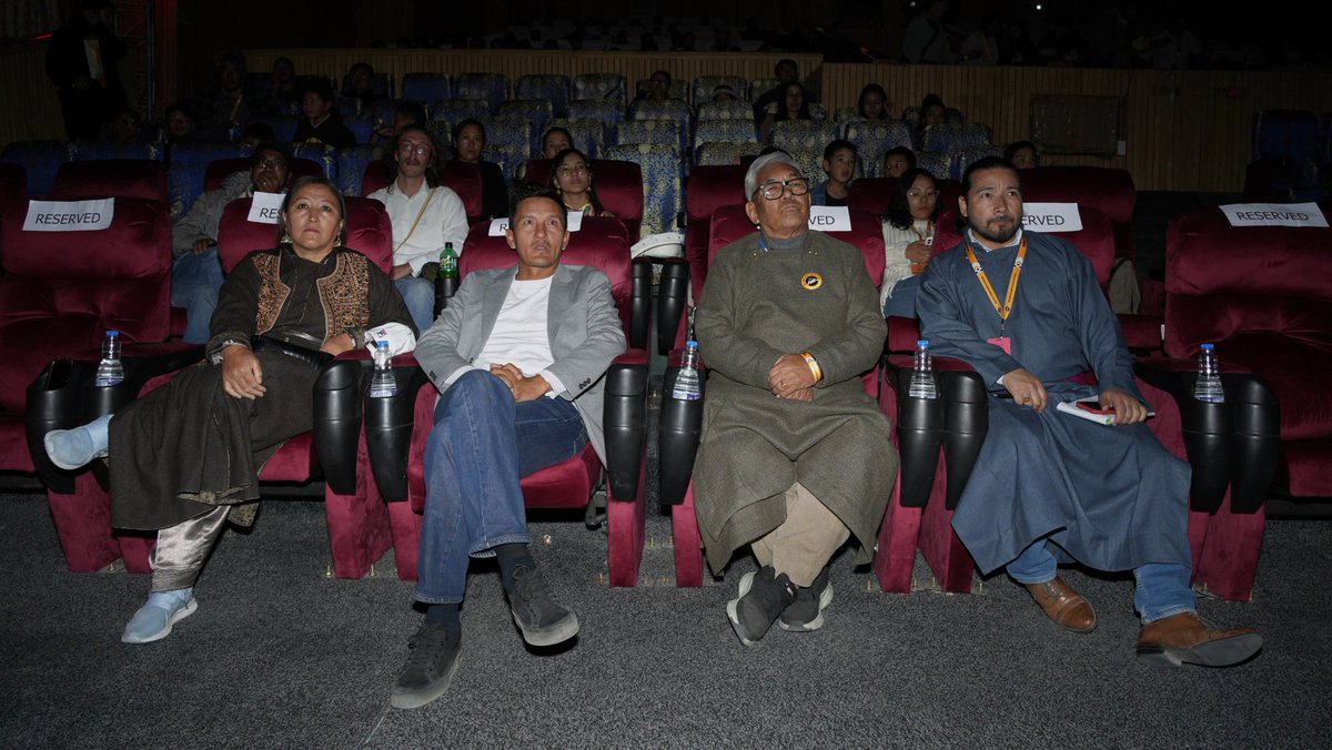 DIPR_Leh's tweet image. Day 3 l #THFF

Now screening Skitsum Duksum directed by T.Wangdus Lonpo, D.Wangchuk Mogol at SSK Auditorium (Screen 1).

Many more exciting films/ master classes lined up at #THFF

Free Entry for all! 

See you there @THFFLadakh