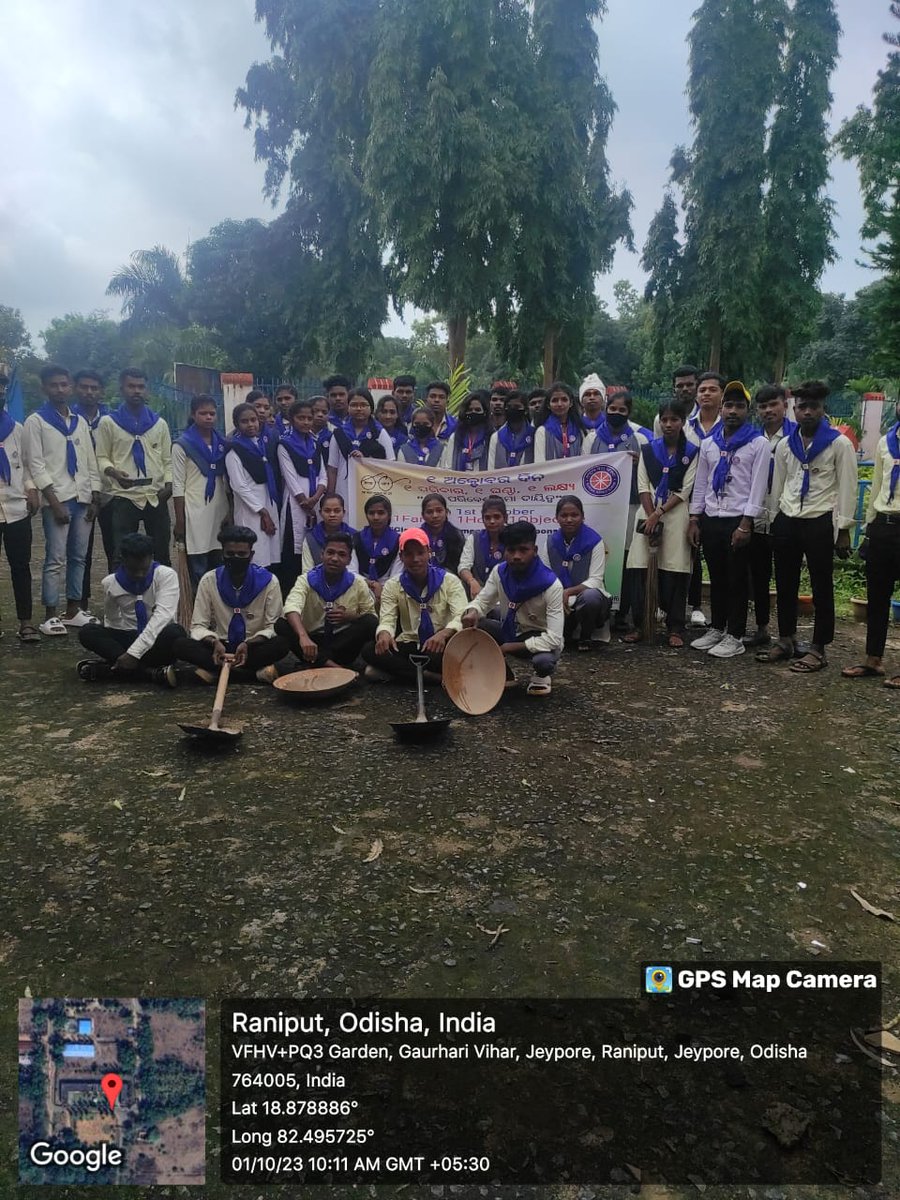GkcetNss's tweet photo. One Hour Shramdaan for Swachhata conducted today by NSS Unit GKCET, Jeypore, Koraput, Odisha.
@nssbbsr
@YASMinistry
@NssrdD
@NssBureau
@_NSSIndia
.
#SwachhataHiSeva 
#SwachhBharat 
#SwachhtaAbhiyan 
#SwachhtaHiSeva 
#SwachhtaPakhwada 
#SwachhBharatMission 
#SwachhataHiSewa https://t.co/3zTw93lBms