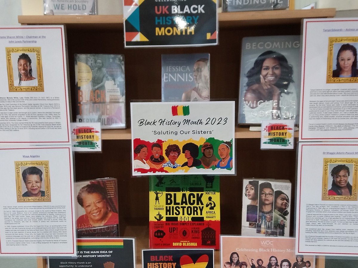 October is Black History Month! This year's theme is 'Saluting Our Sisters' which celebrates the exceptional achievements and contributions of Black women in Britain. Head over to the LRC to find out more!