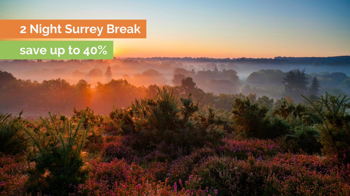 Save up to 40% | Take a well needed break at Hog's Back Hotel and Spa, set within The Surrey Hills, which have over 60 attractions on offer, from picturesque landscapes to historic architecture. 

Book now: ow.ly/RlaI50PM2ut