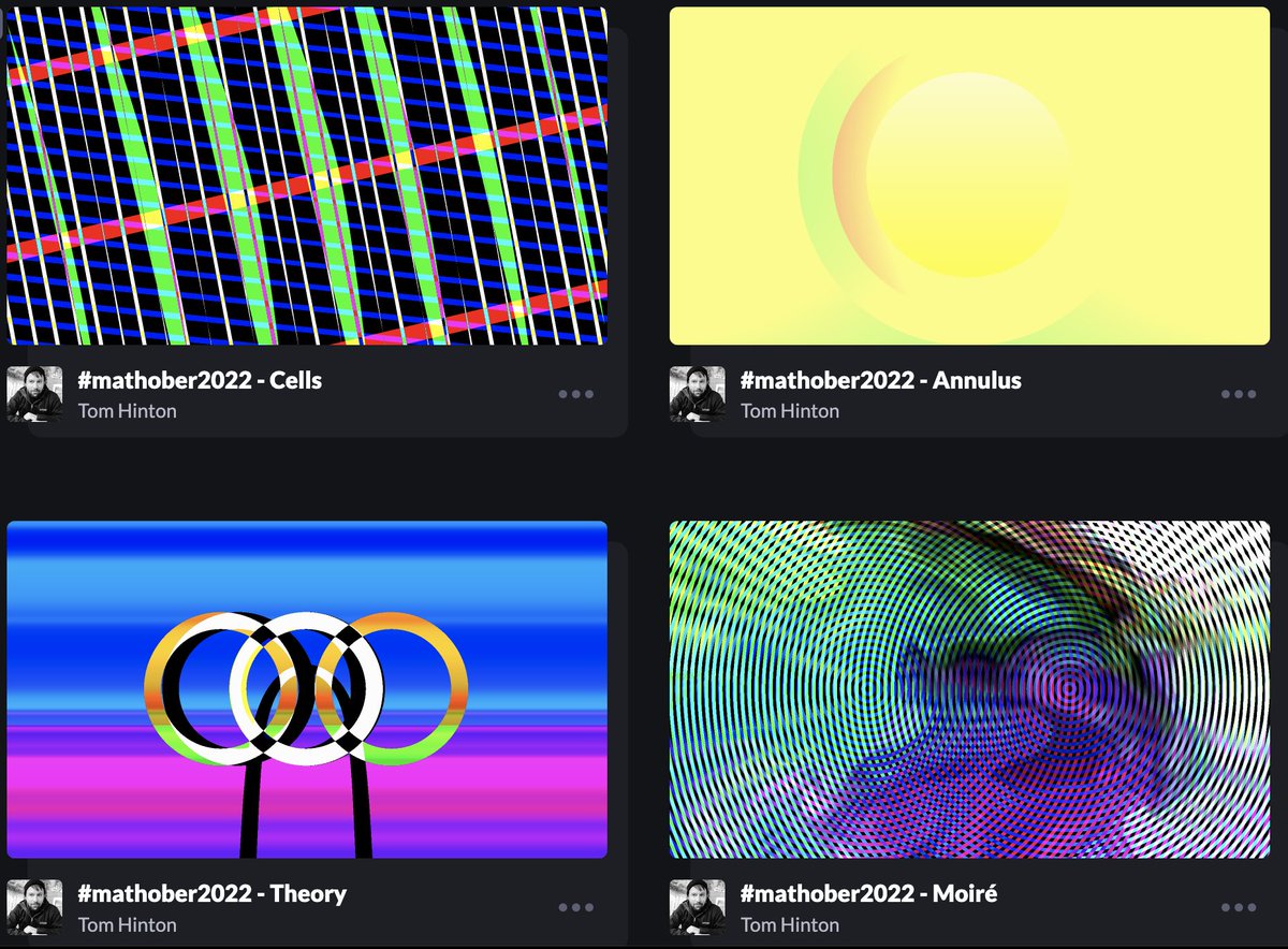 pumaparded's tweet image. Unsure how many of the terms I could explain a year on but I liked doing last years #mathober

codepen.io/collection/jbM…