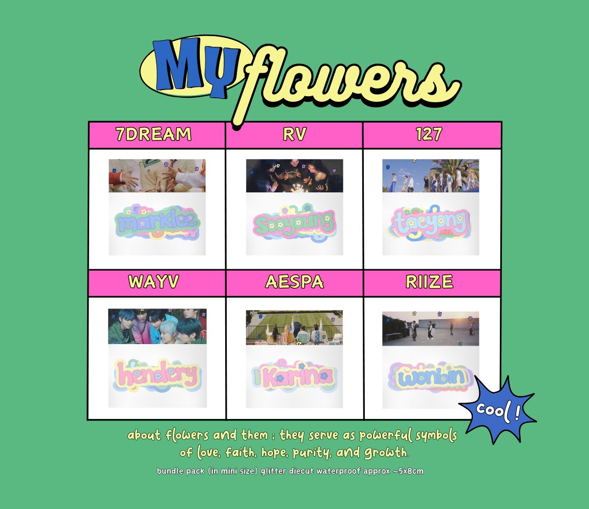 7Ilinthings's tweet photo. MY FLOWERS STICKER 🌷⭐️🌈

✿ vinyl glitter
✿ waterproof
✿ diecut
✿ comes with big size and mini size

Price:
Big size IDR 13.000
Bundle pack IDR 18.000-24.000 (depends on the group)

we are open until Oct 9, grab your flowers now-!!

🔗 https://t.co/4JsoAxrjya https://t.co/WIPK3Htlyb