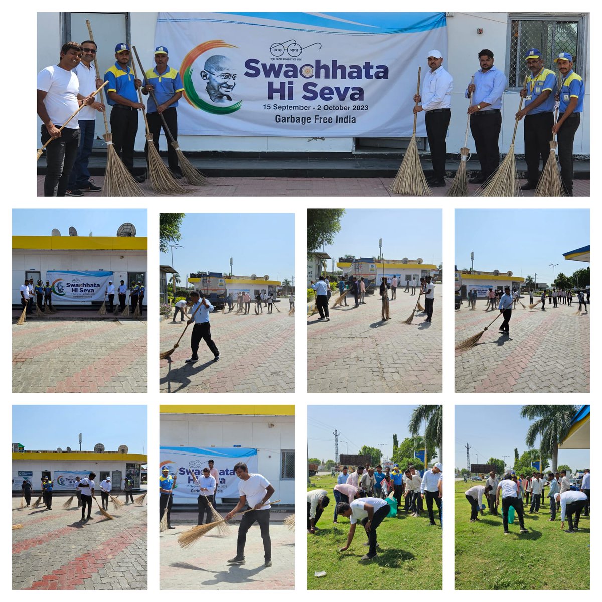 UDAIPURETAILBPC's tweet photo. In line with objective of #SwachhataHiSeva (SHS) campaign, an #Shramdaan activity of  conducted at BP-PIPARDA, Rajsamand along with Territory team and RO Staff.
#SwachhataHiSewa #SwacchaBharat #EkTareekh #EkGhanta #EkSaath https://t.co/69W16gEdLp