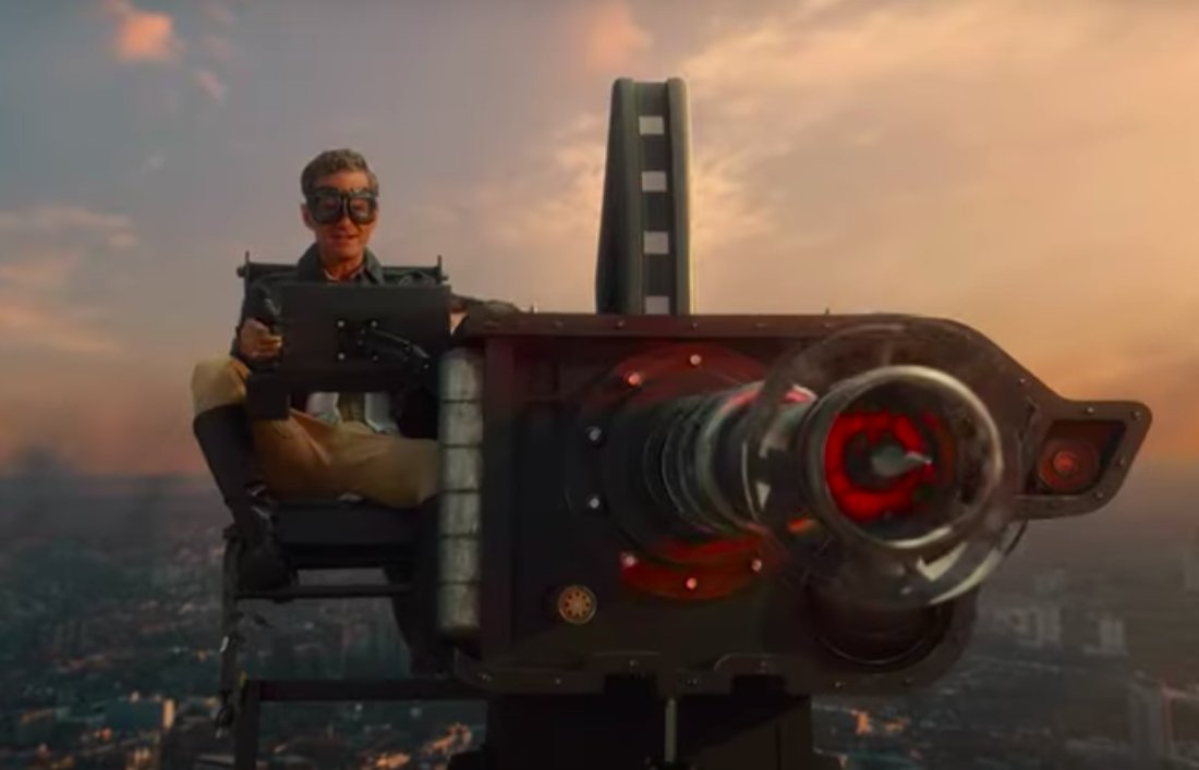 "The goggles are for safety!"

"Because I built this baby over a week and I'm still not 𝙚𝙣𝙩𝙞𝙧𝙚𝙡𝙮 sure what it does when I fire it on certain settings."

"Every day's a learning day!"