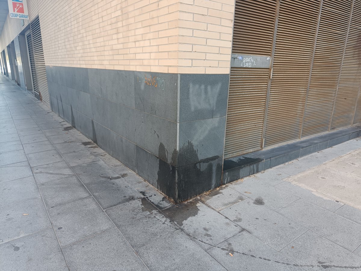 danivfe's tweet photo. A què espera l'@ajuntamentvng  i @PLVNG a multar als incívics que tenen gossos? És insalubre, el carrer fa pudor de pixats, això a la porta del @cdiapgarraf on cada dia assisteixen infants i dels portals de veïns que ens hem d'arromangar els pantalons. @juanluisruizvng @eixdiari https://t.co/SJynVlluCu