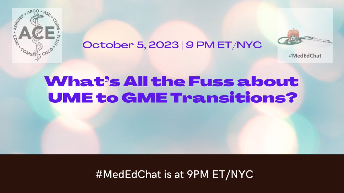 MedEdChat's tweet photo. #MedEdChat is tomorrow night at 9 PM Eastern/NYC! Join us to discuss the challenges facing #meded! #HMIChat #HMICommunity https://t.co/wOS6eUbaOj