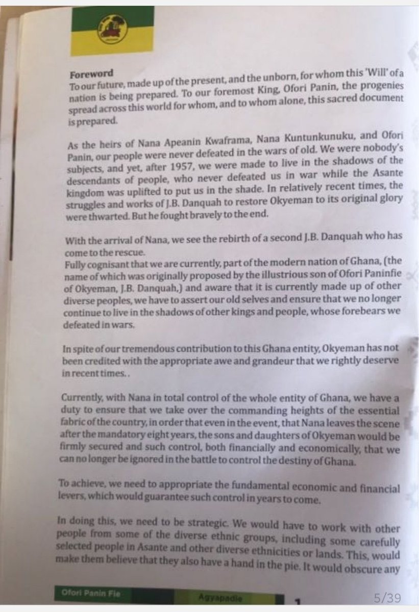 BongoIdeas_'s tweet photo. Can we make this Agyapadie document, which the NPP seeks to capture Ghana with, go viral? Please just retweet.

#OccupyJuborliHouse #OccupyBoGProtest https://t.co/Zu7FL8KqlZ