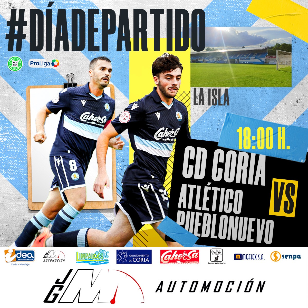 CDCORIA's tweet photo. ⚔️ MATCH DAY | JORNADA 4

🆚 ATLÉTICO PUEBLONUEVO
🗓️ Domingo 01/10/2023
🕕 18:00 h.
🏟️ #LaIslaUnFortín
🟢 Jornada 4 | #TerceraRFEF Grupo XIV

📻 #ExtremaduraEnJuego de @deportesCEX

👨🏻‍⚖️ Arbitra el colegiado José Manuel Fernández Fernández, de la Delegación de Castuera.

📲 #VuelveASalirElSol #CDCoriaAtcoPueblonuevo