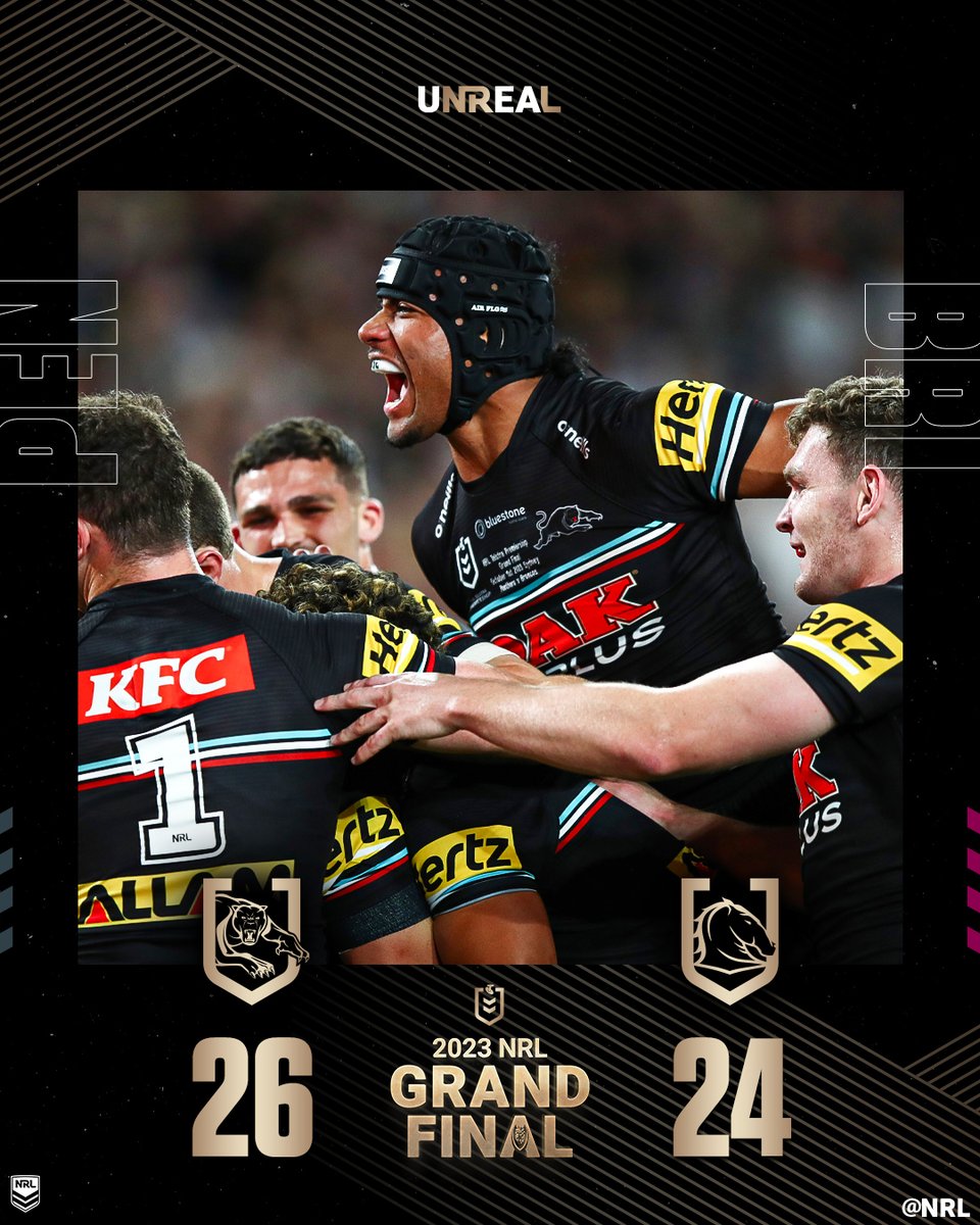 NRL's tweet image. THREE-PEAT 🐾

#NRLGF