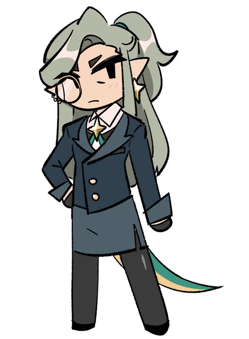 his sort-of-sister who acts smarter but is just about as dumb as he is 